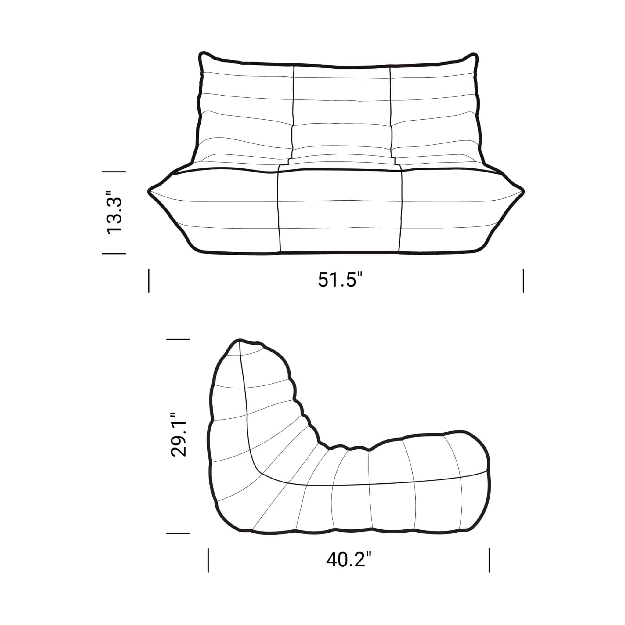 Double pad seat – Replica